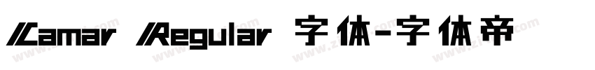 Camar Regular 字体字体转换